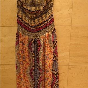 Long patterned maxi.